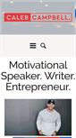 Mobile Screenshot of iamcalebcampbell.com